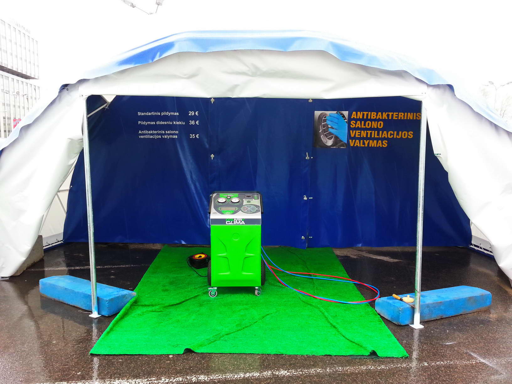 Portable Domes Ø4-6m for Air Conditioning Mobile Service, Lithuania