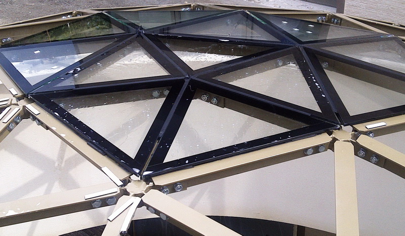 Geodesic Dome Ø6m Roof Deck Window-LOW Height Structure