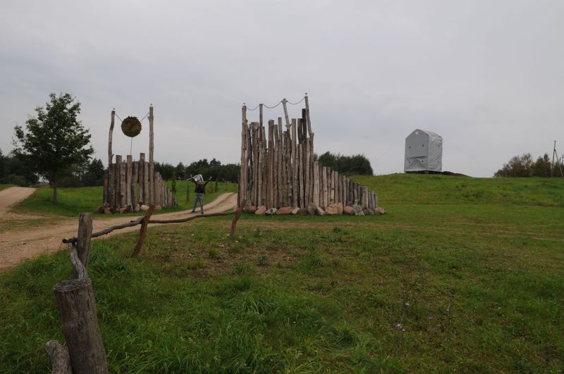 The Brass park | Zalvario Park, Ø20m-Ø11m-Ø6m Geodesic Domes | Moletai, Lithuania