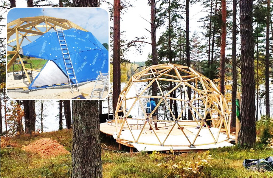 20m2 Small Home  | Wood Geodesic Ø5m | Dome building Kit’s