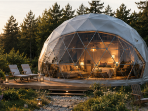 GLAMP 50  Ø8m ▪︎ 50m² | TOUTES SAISONS