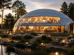 254m2 GLAMPING Ø18m ICO F6 H6,5m