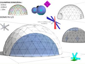 314m2 GLAMPING Ø20m ICO F6 H10m