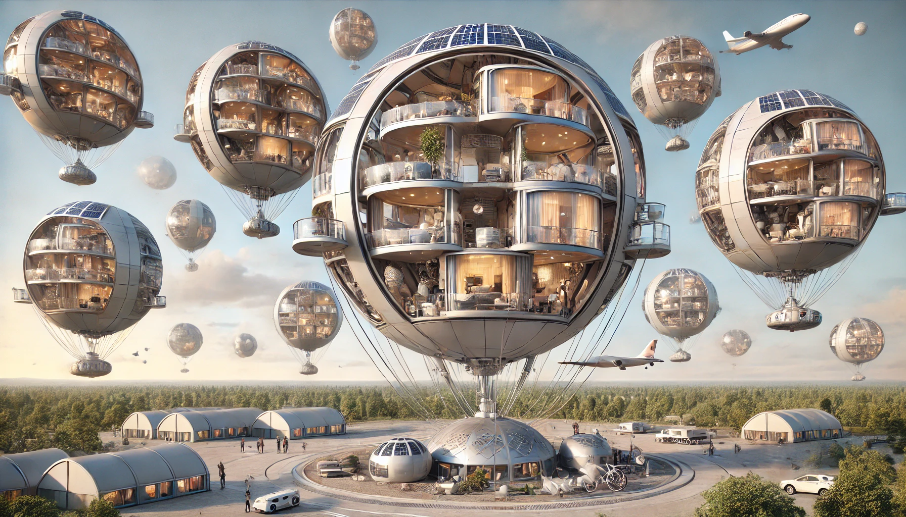 Flying Spheres – Living Future in the Skies | ArmanKala 60m Flying Bar